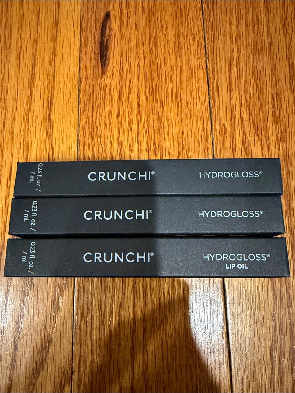 Crunchi Hydrogloss Lip Oil x3 new in boxes